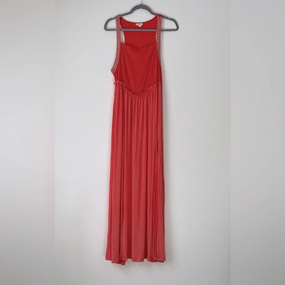 POL coral summer maxi dress, size large - Picture 2 of 7
